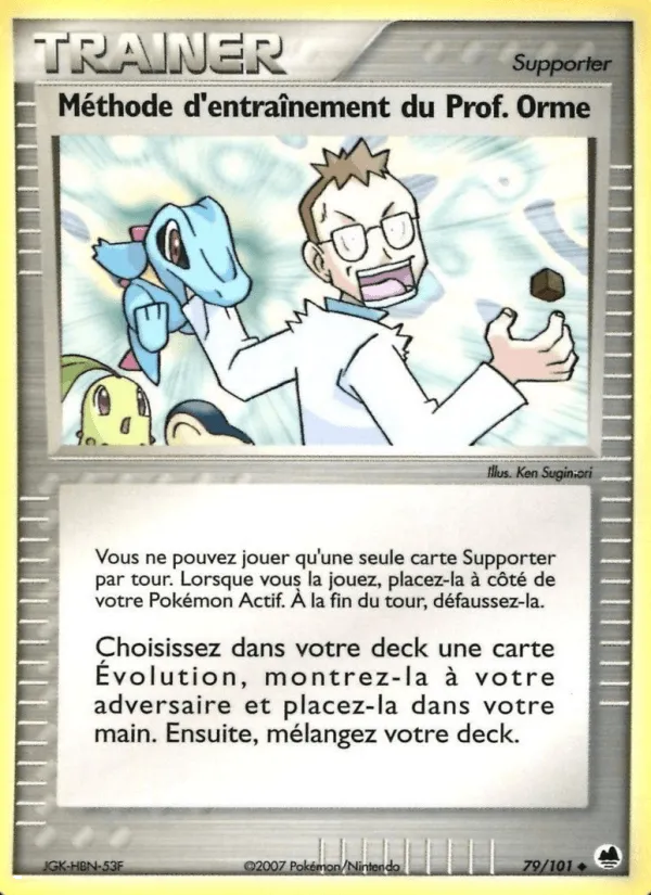 Méthode d'entraînement du Prof. Orme · EX Île des Dragons 79/101