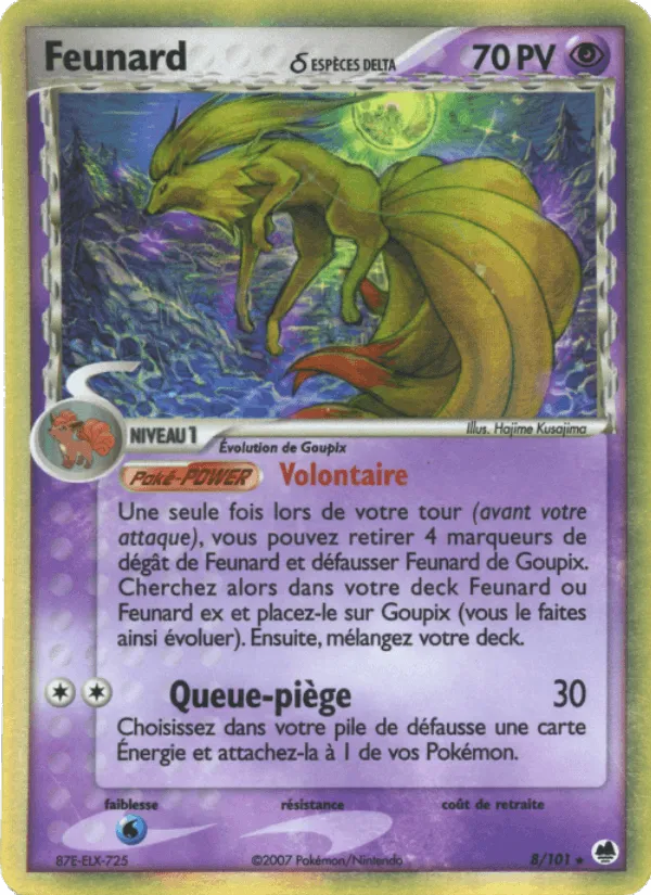 Feunard δ · EX Île des Dragons 8/101