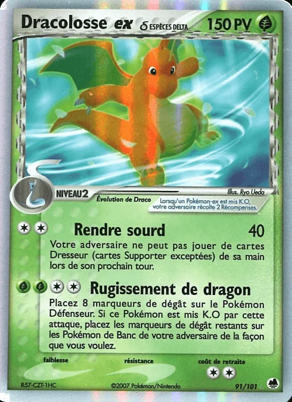 Dracolosse ex δ · EX Île des Dragons 91/101