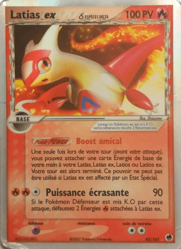 Latias ex δ · EX Île des Dragons 95/101