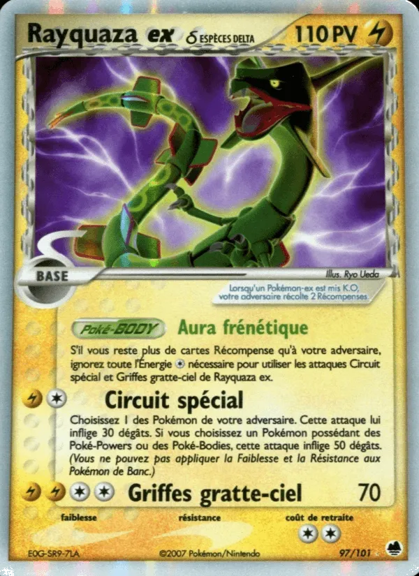 Rayquaza ex δ · EX Île des Dragons 97/101