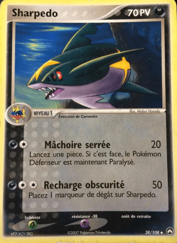 Sharpedo · EX Gardiens du Pouvoir 38/108