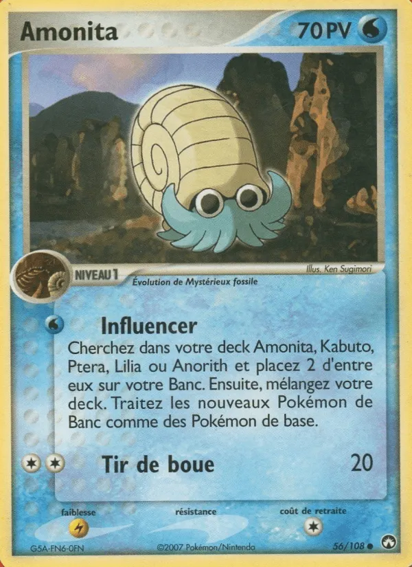 Amonita · EX Gardiens du Pouvoir 56/108