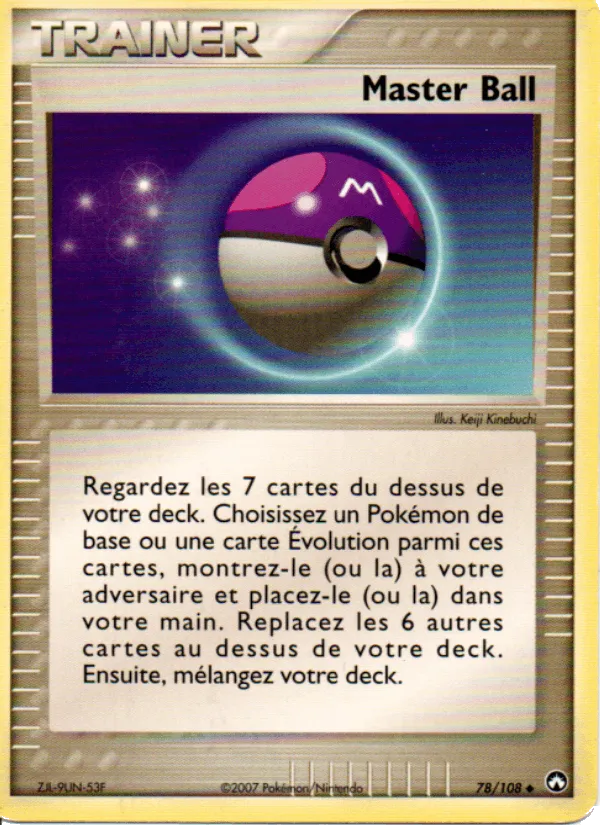 Master Ball · EX Gardiens du Pouvoir 78/108