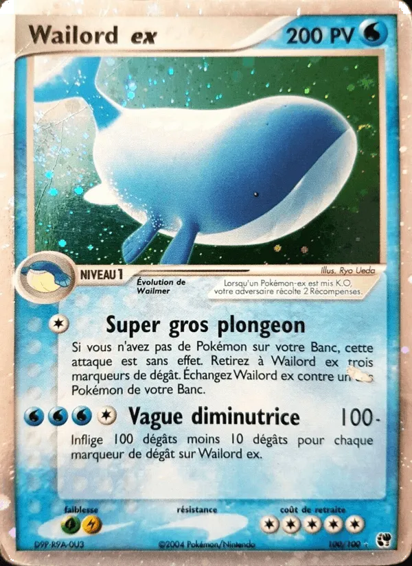 Wailord ex · EX Tempête de sable 100/100