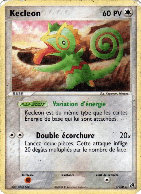 Kecleon · EX Tempête de sable 18/100