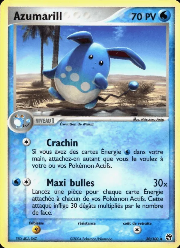 Azumarill · EX Tempête de sable 30/100