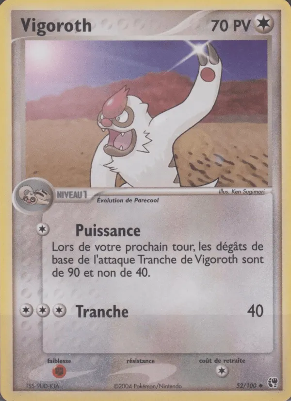 Vigoroth · EX Tempête de sable 52/100