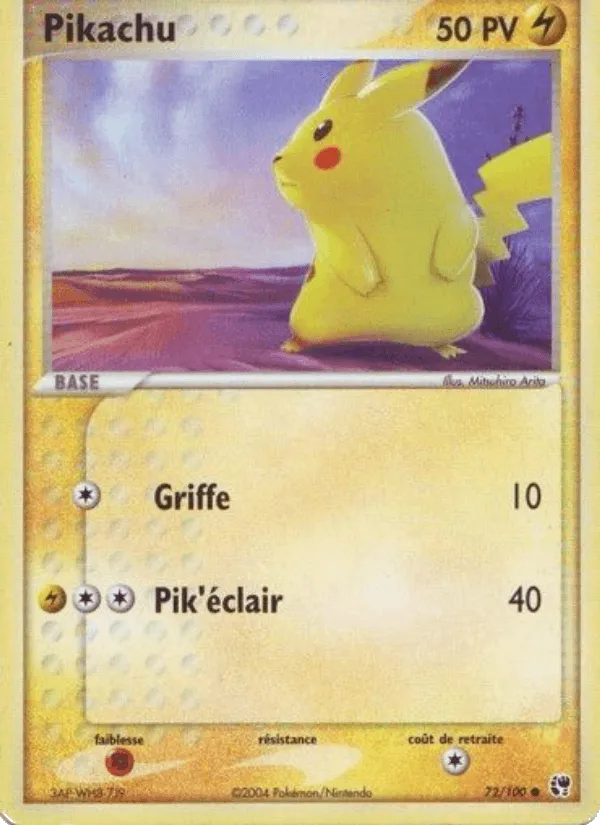 Pikachu · EX Tempête de sable 72/100