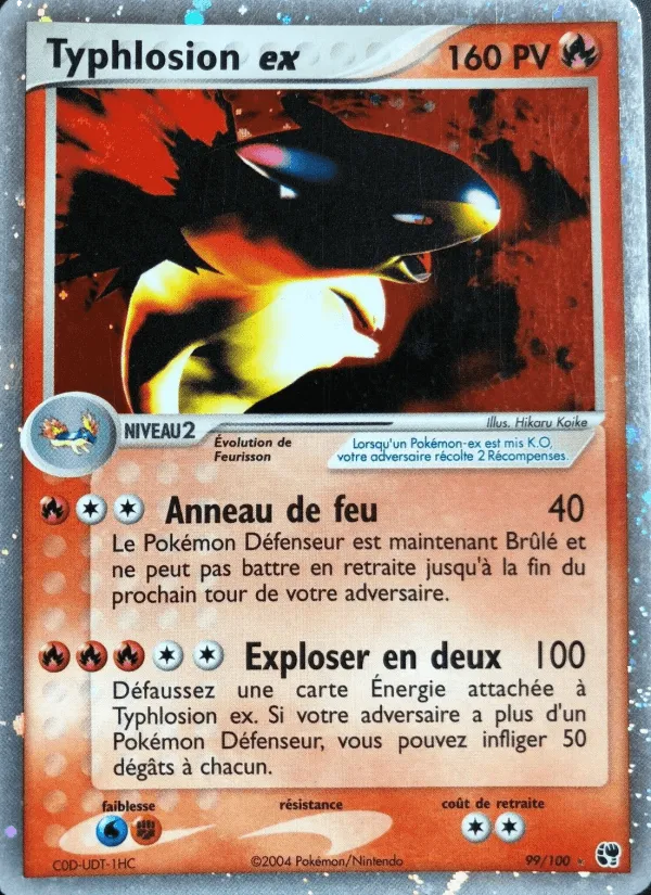 Typhlosion ex · EX Tempête de sable 99/100