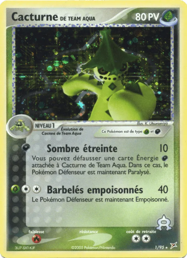Cacturne de Team Aqua · EX Team Magma vs Team Aqua 1/95