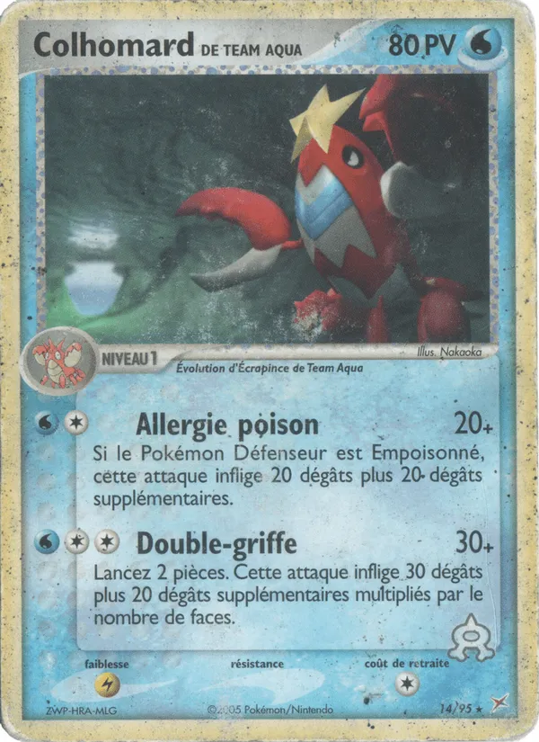 Colhomard de Team Aqua · EX Team Magma vs Team Aqua 14/95