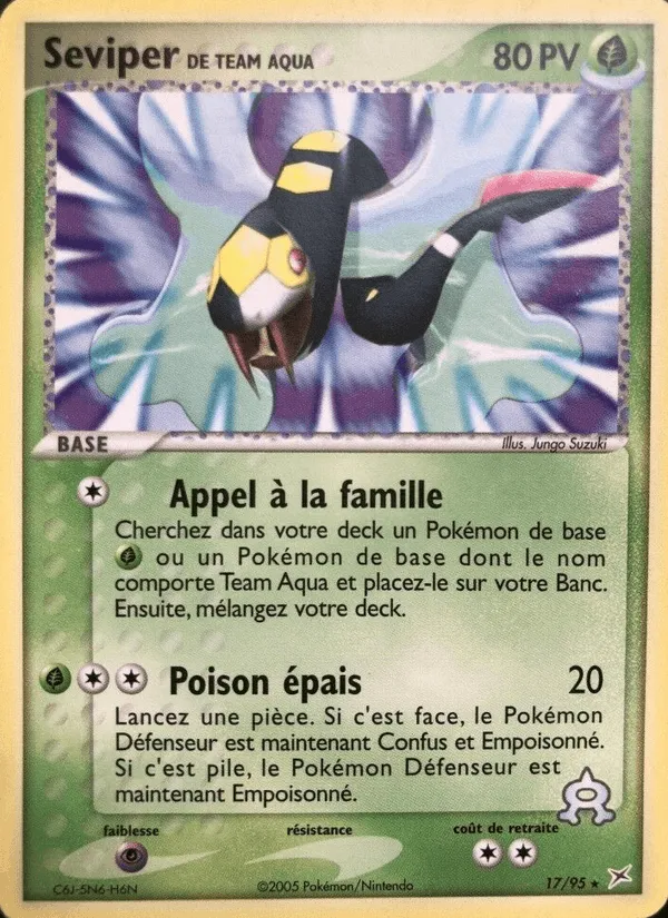 Seviper de Team Aqua · EX Team Magma vs Team Aqua 17/95