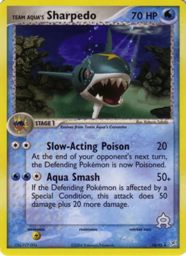 Sharpedo de Team Aqua · EX Team Magma vs Team Aqua 18/95