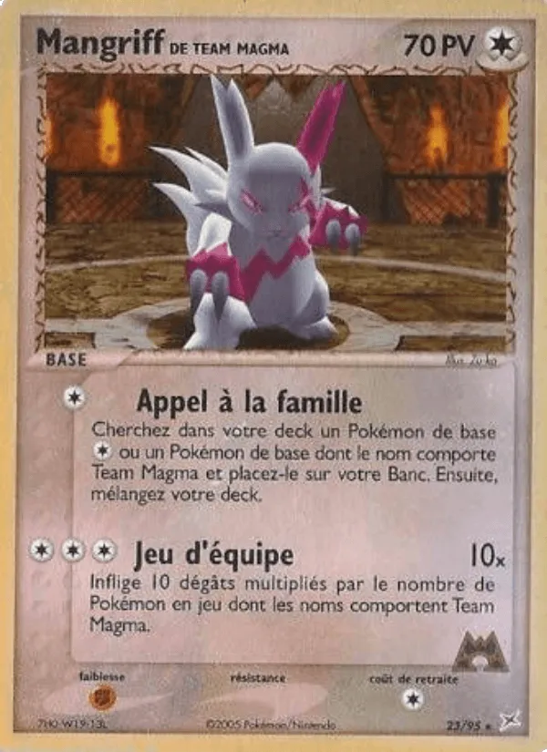 Mangriff de Team Magma · EX Team Magma vs Team Aqua 23/95