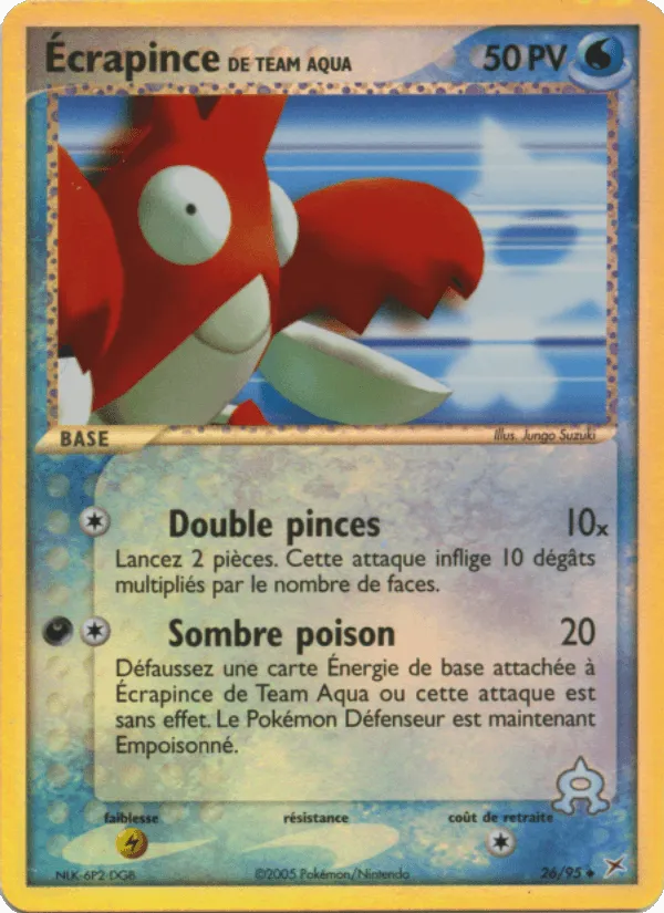 Écrapince de Team Aqua · EX Team Magma vs Team Aqua 26/95