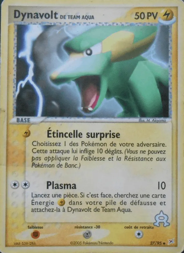 Dynavolt de Team Aqua · EX Team Magma vs Team Aqua 27/95