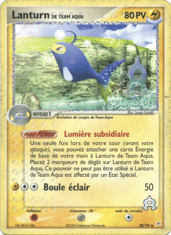 Lanturn de Team Aqua · EX Team Magma vs Team Aqua 28/95