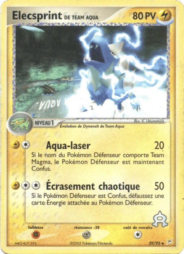 Elecsprint de Team Aqua · EX Team Magma vs Team Aqua 29/95