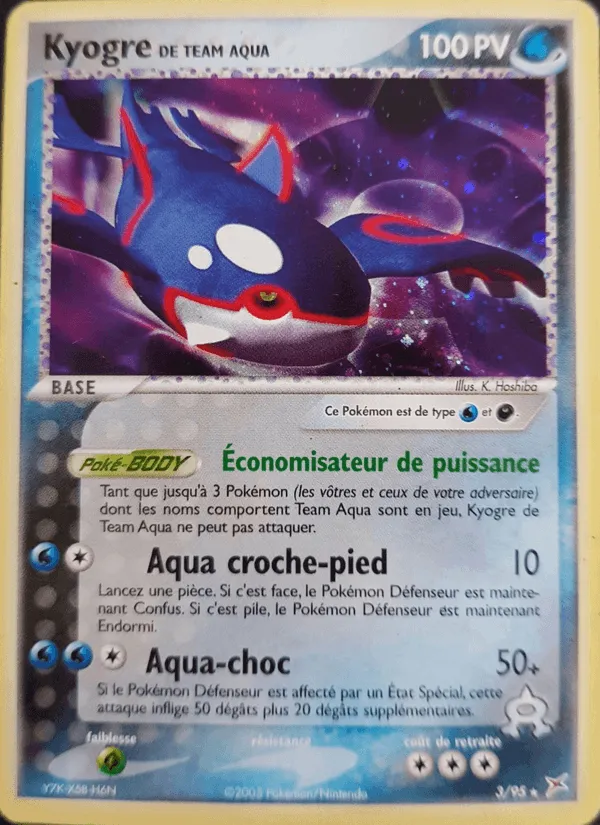 Kyogre de Team Aqua · EX Team Magma vs Team Aqua 3/95