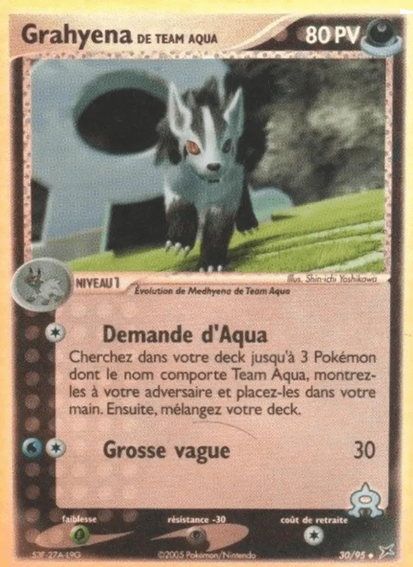 Grahyena de Team Aqua · EX Team Magma vs Team Aqua 30/95