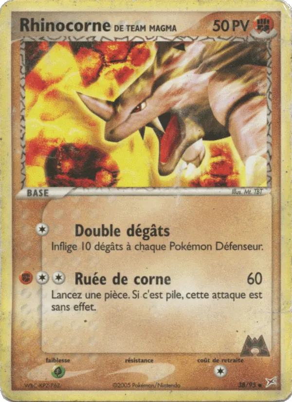 Rhinocorne de Team Magma · EX Team Magma vs Team Aqua 38/95