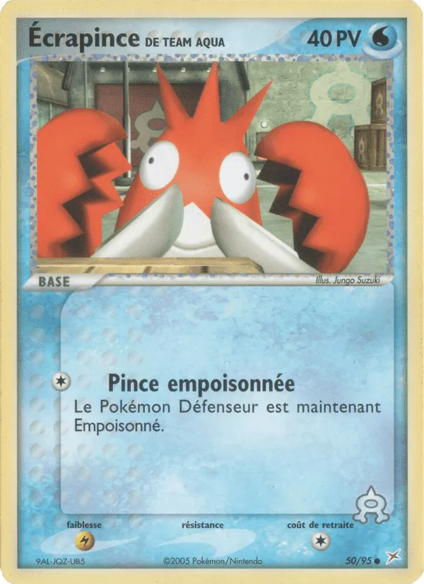 Écrapince de Team Aqua · EX Team Magma vs Team Aqua 50/95