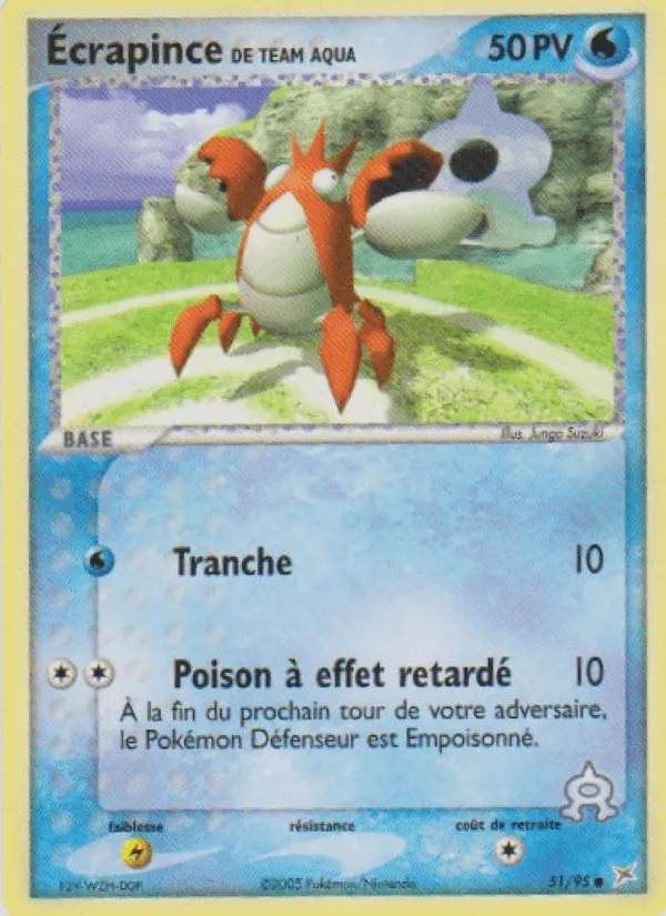 Écrapince de Team Aqua · EX Team Magma vs Team Aqua 51/95