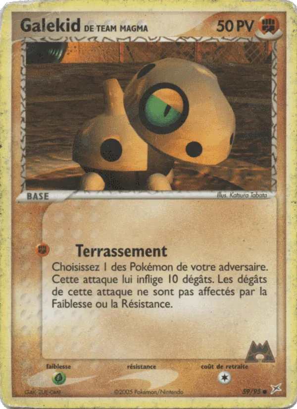 Galekid de Team Magma · EX Team Magma vs Team Aqua 59/95