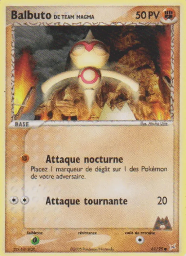 Balbuto de Team Magma · EX Team Magma vs Team Aqua 61/95