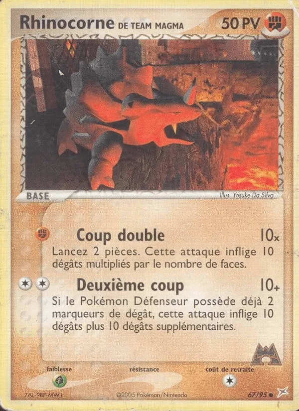 Rhinocorne de Team Magma · EX Team Magma vs Team Aqua 67/95