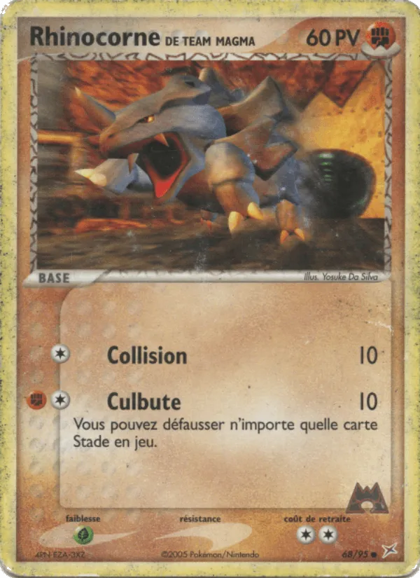 Rhinocorne de Team Magma · EX Team Magma vs Team Aqua 68/95