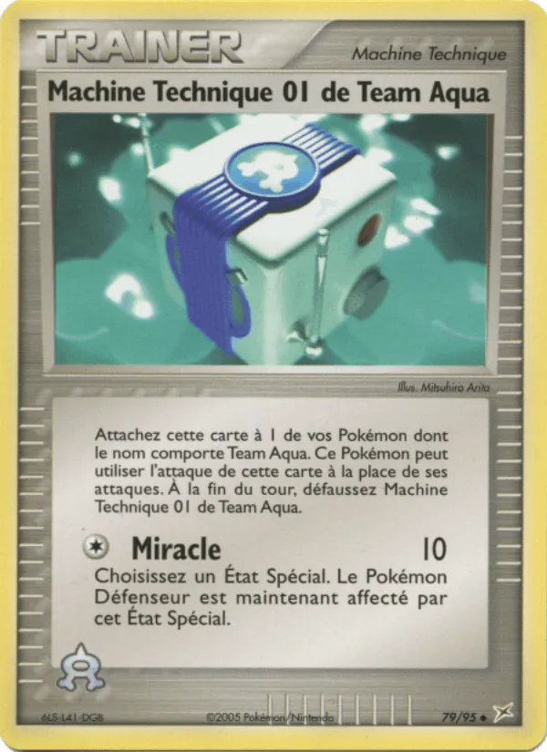 Machine Technique 01 de Team Aqua · EX Team Magma vs Team Aqua 79/95