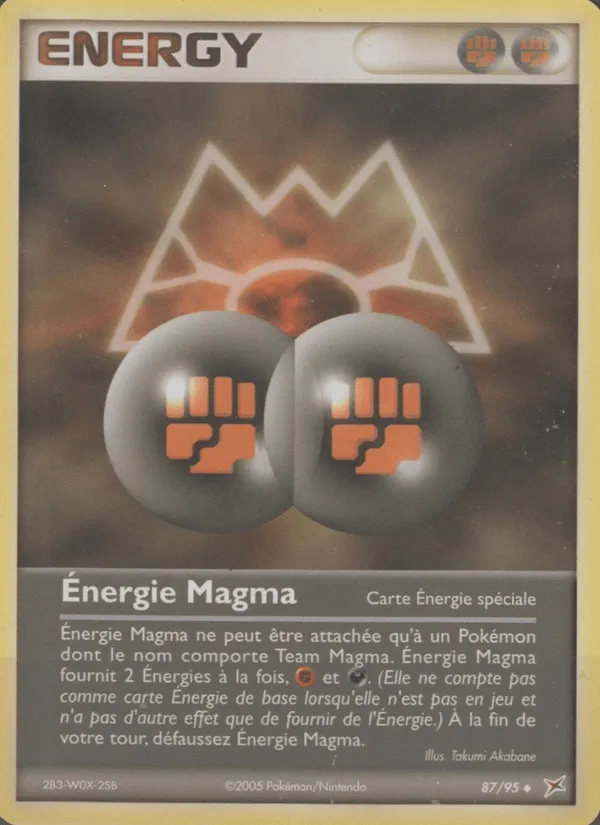 Énergie Magma · EX Team Magma vs Team Aqua 87/95