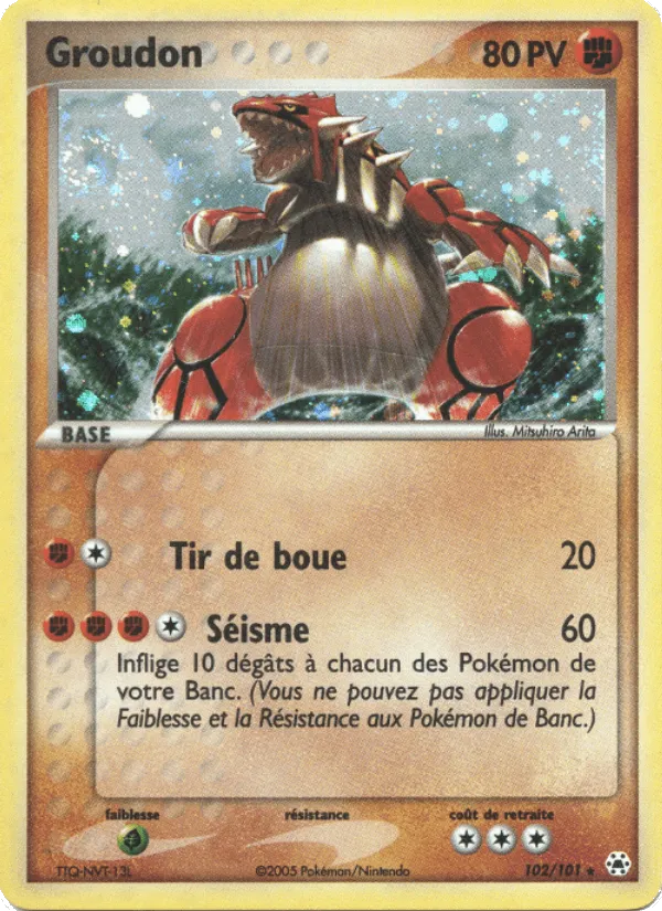 Groudon · EX Légendes Oubliées 102/101