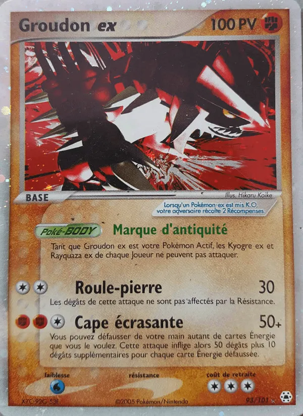 Groudon ex · EX Légendes Oubliées 93/101