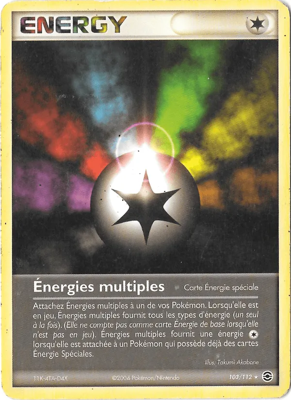 Énergies multiples · EX Rouge Feu & Vert Feuille 103/112