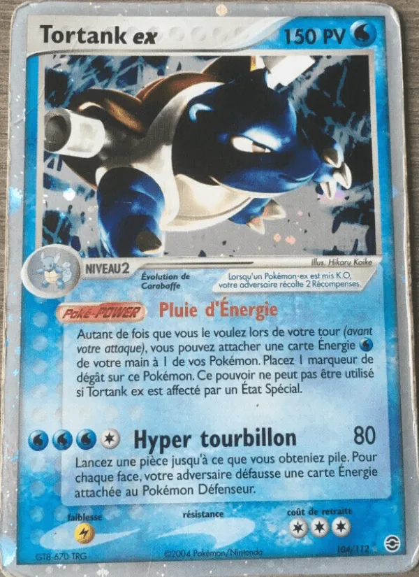 Tortank ex · EX Rouge Feu & Vert Feuille 104/112