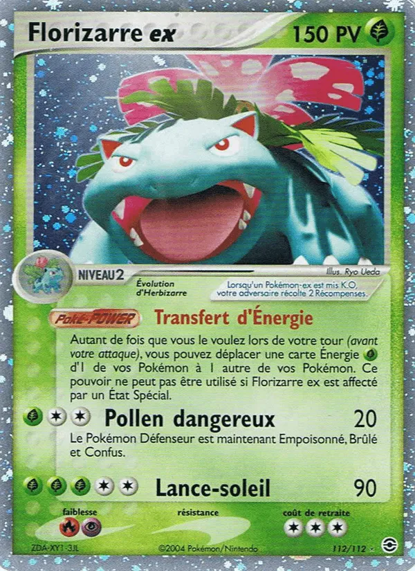 Florizarre ex · EX Rouge Feu & Vert Feuille 112/112