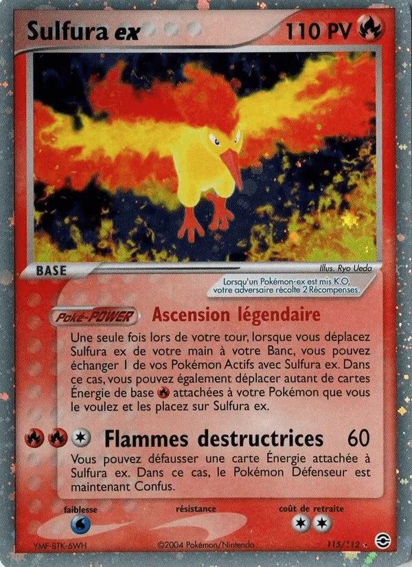 Sulfura ex · EX Rouge Feu & Vert Feuille 115/112