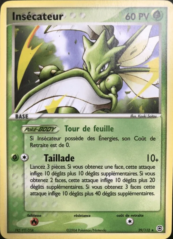 Insécateur · EX Rouge Feu & Vert Feuille 29/112