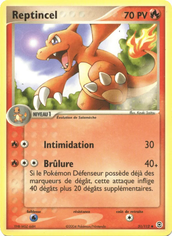 Reptincel · EX Rouge Feu & Vert Feuille 31/112