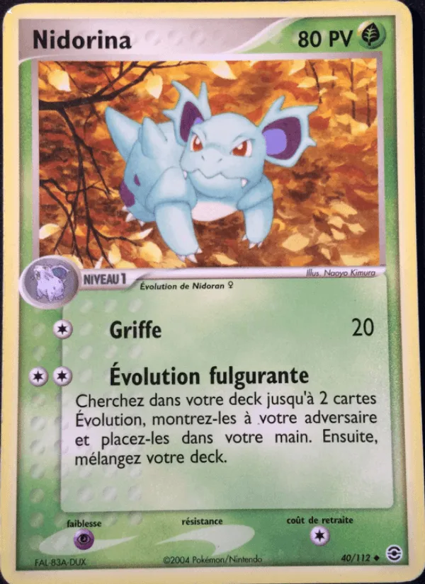 Nidorina · EX Rouge Feu & Vert Feuille 40/112