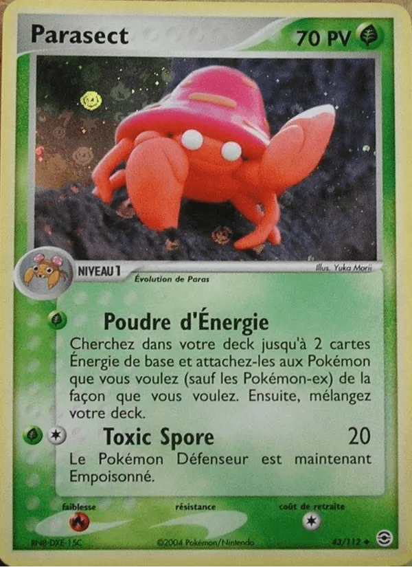 Parasect · EX Rouge Feu & Vert Feuille 43/112