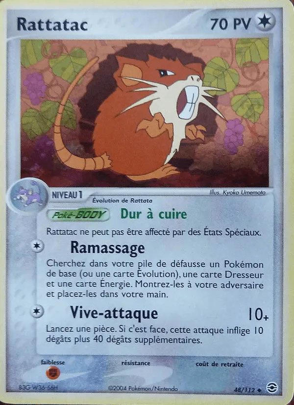 Rattatac · EX Rouge Feu & Vert Feuille 48/112