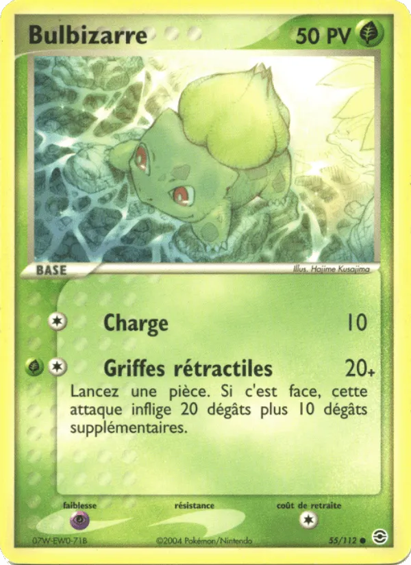 Bulbizarre · EX Rouge Feu & Vert Feuille 55/112
