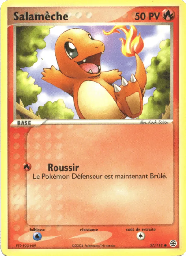 Salamèche · EX Rouge Feu & Vert Feuille 57/112
