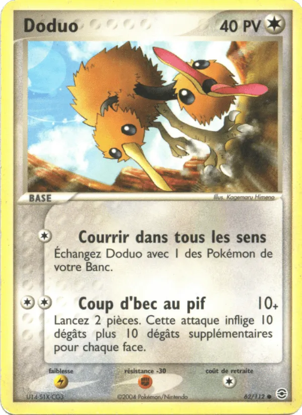 Doduo · EX Rouge Feu & Vert Feuille 62/112