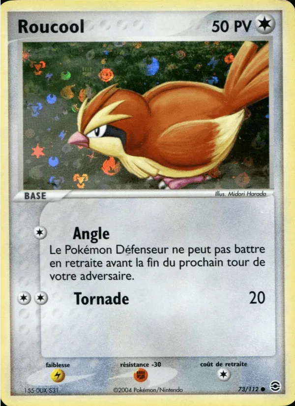 Roucool · EX Rouge Feu & Vert Feuille 73/112