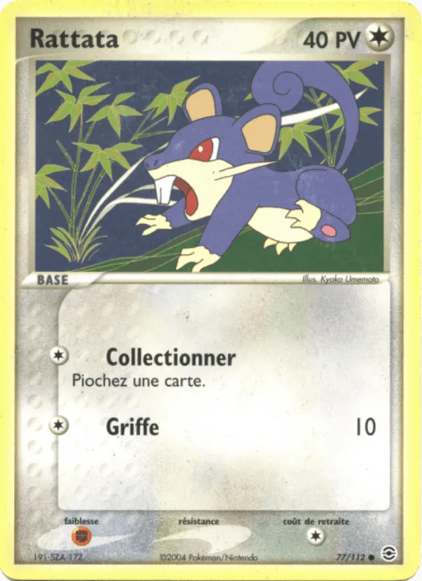 Rattata · EX Rouge Feu & Vert Feuille 77/112
